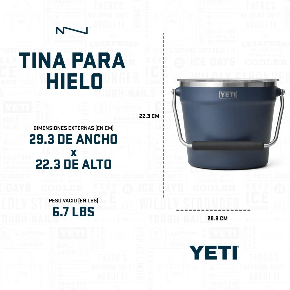 21071502618 TINA PARA HIELO RAMBLER KING CRAB ORANGE MARCA YETI