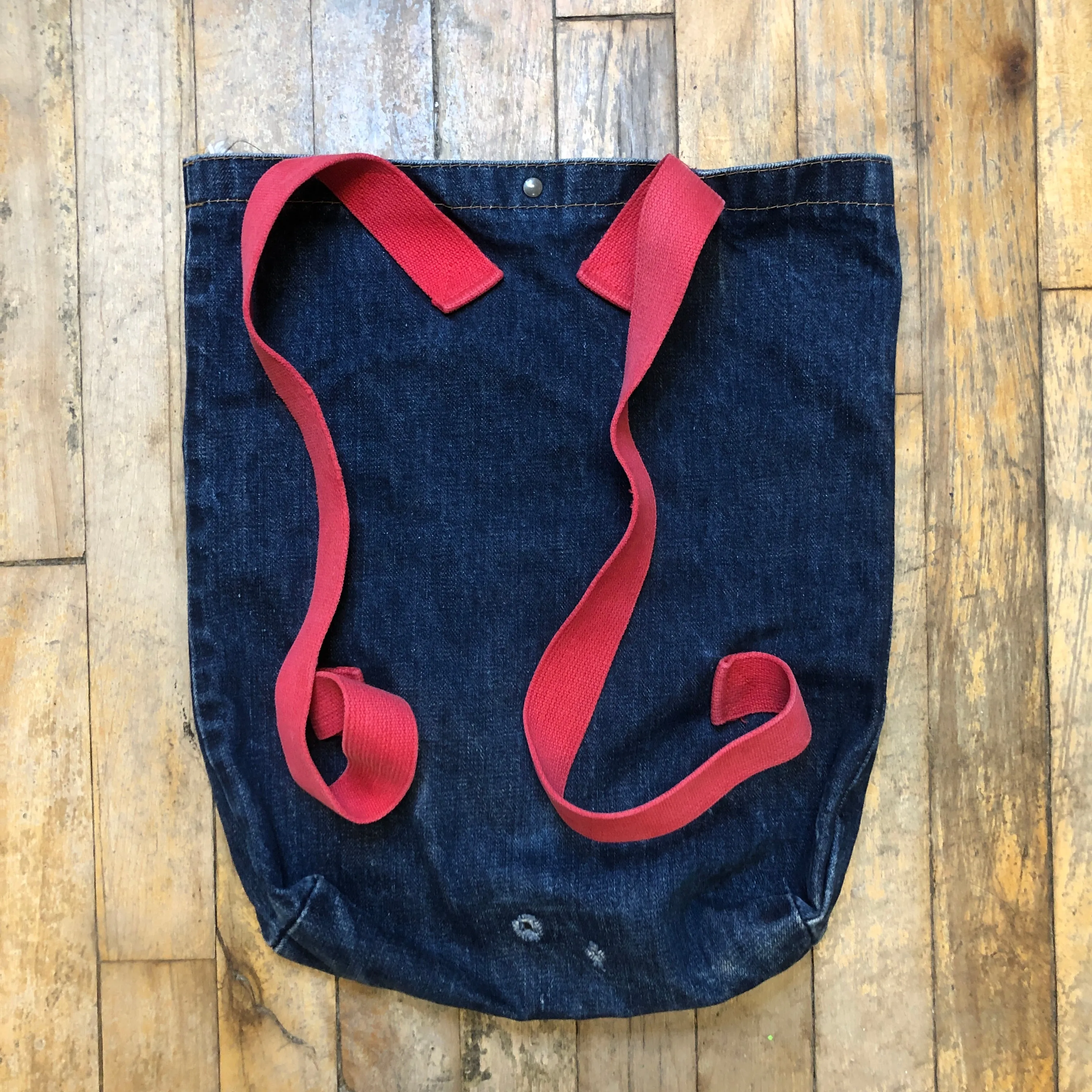 70s Levi's "Big E" Vintage Denim Backpack by Now! Designs San Francisco