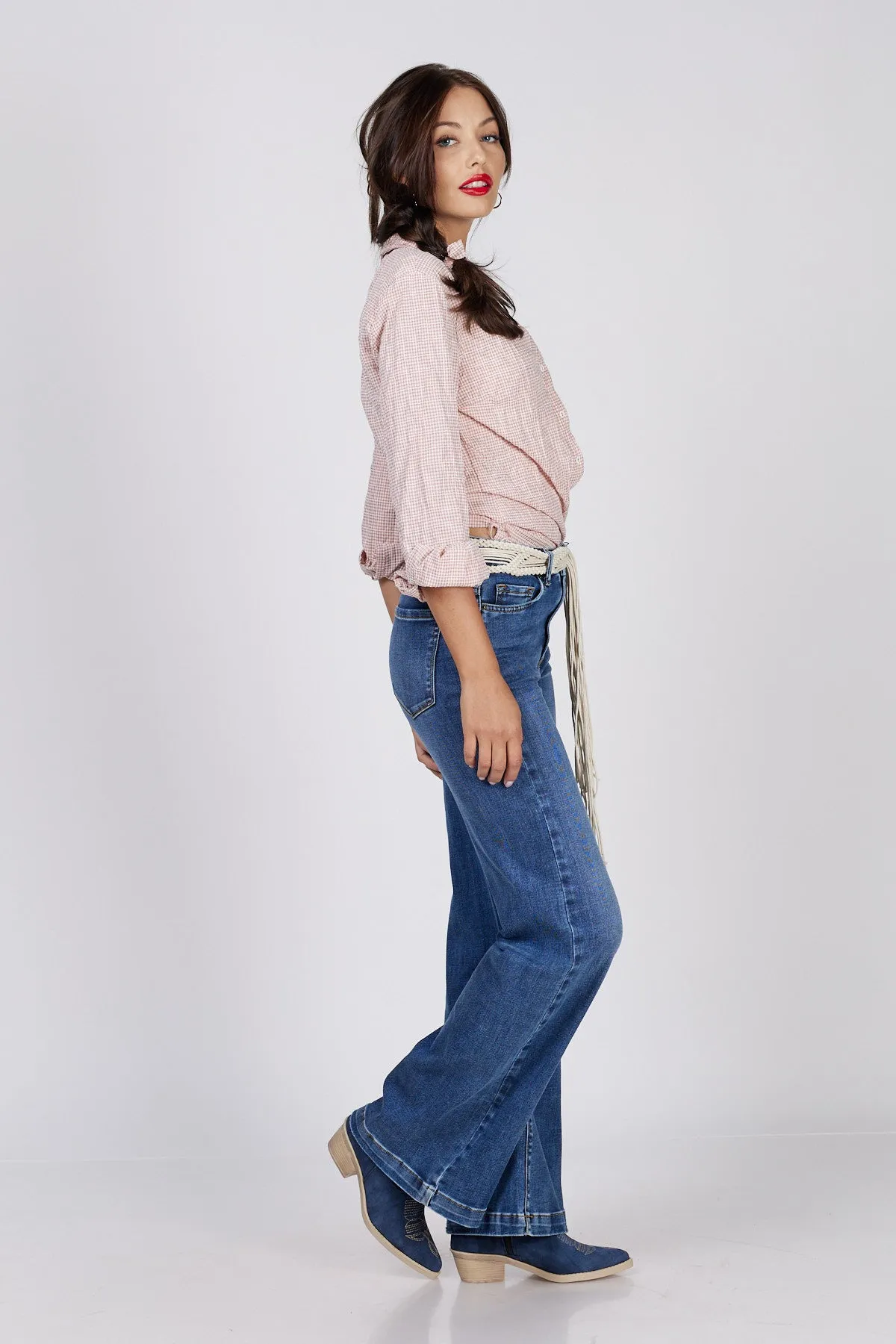 Ada Vintage Blue Flare Denim