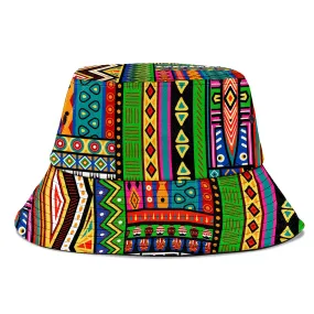 African Striped Patterns Bucket Hat