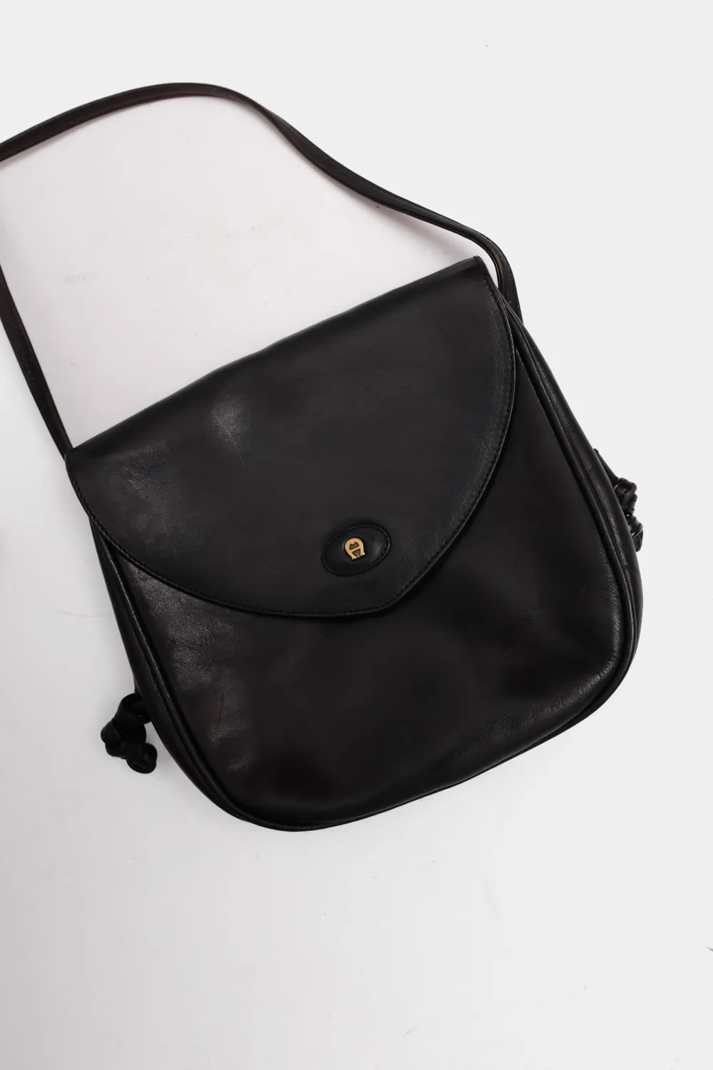 AIGNER BLACK CROSSBODY VINTAGE BAG