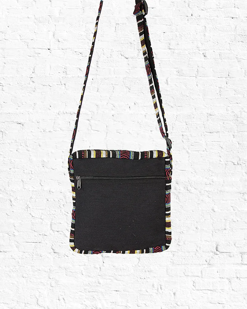 Alice Solid Black Crossbody Bag