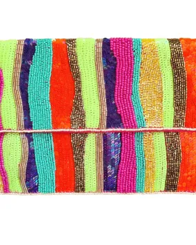 AMALFI BEADED CLUTCH BAG