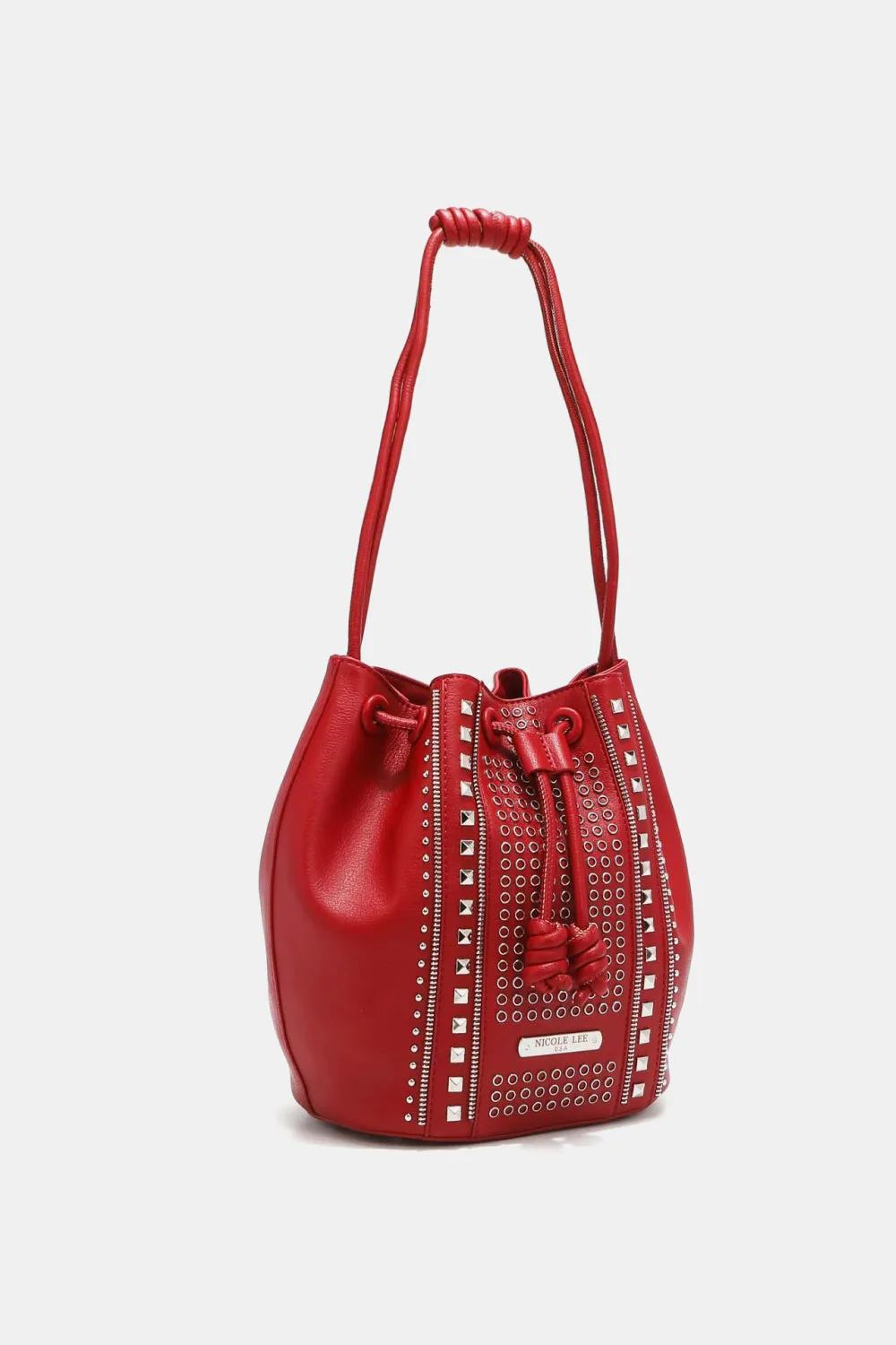 Amy Studded Bucket Bag