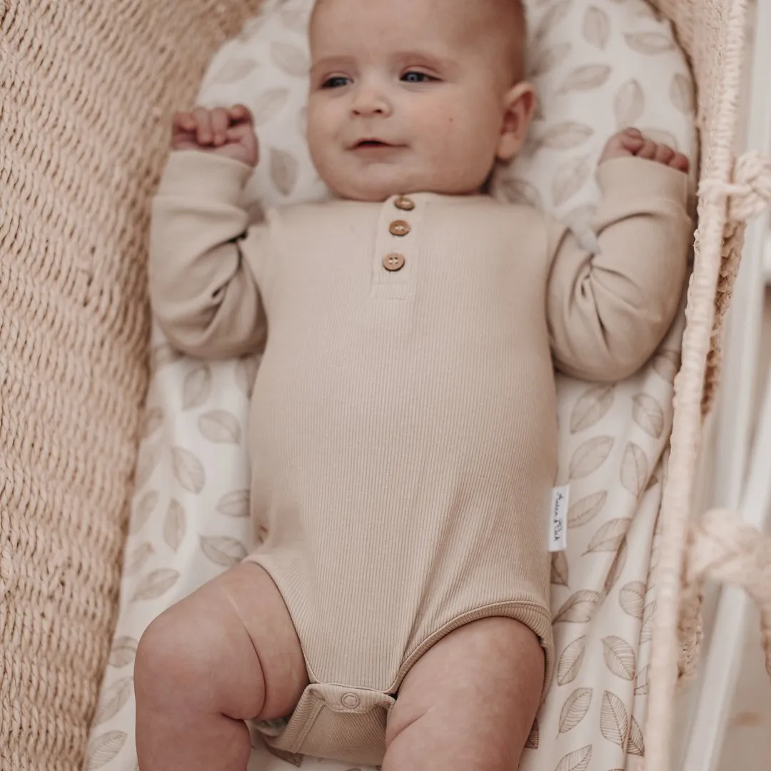 Aster & Oak | Stone Rib Henley Onesie