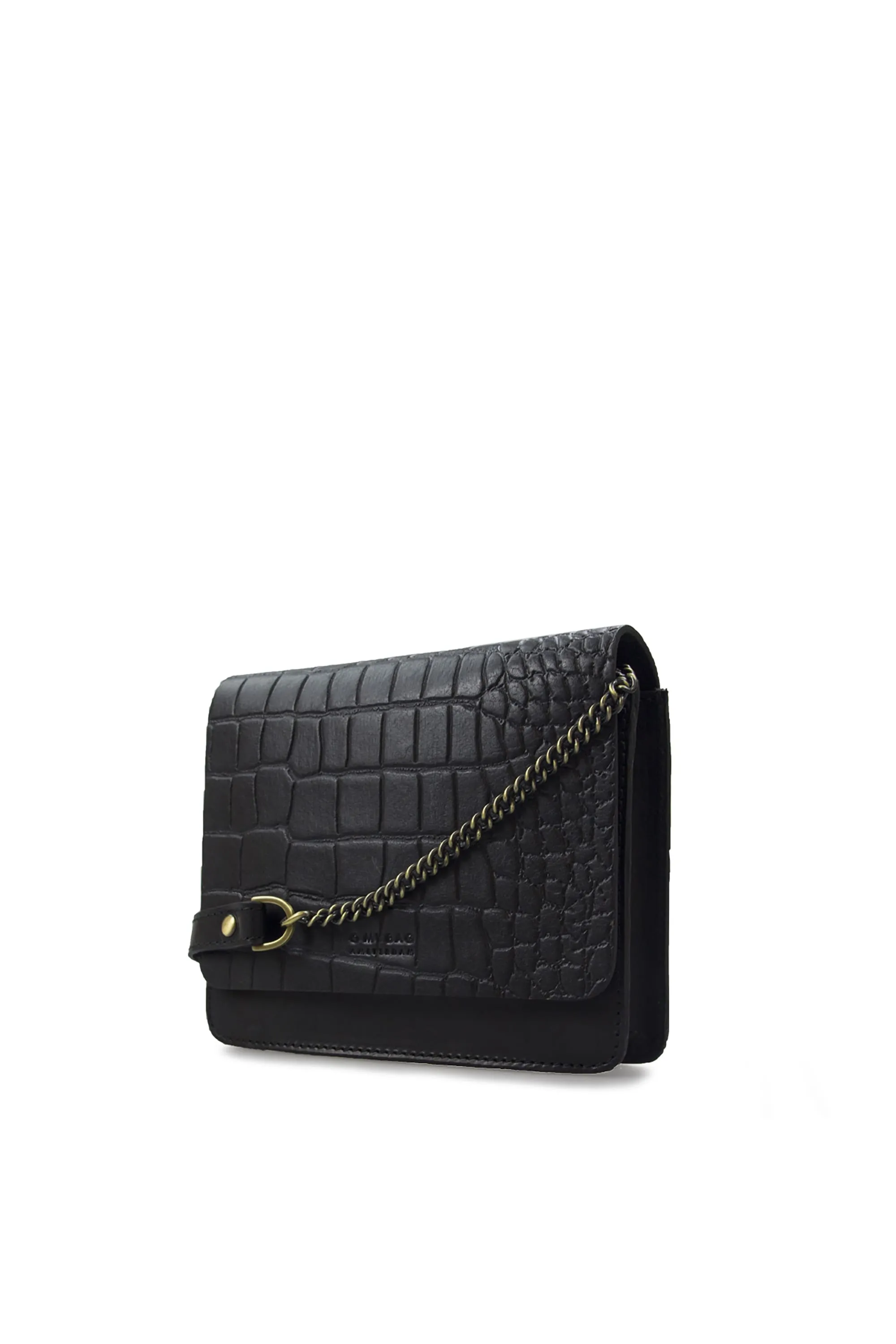 audrey mini black croco classic leather