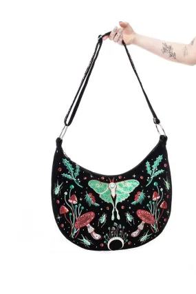 Autumnal Equinox Hobo Bag With Magical Embroidery