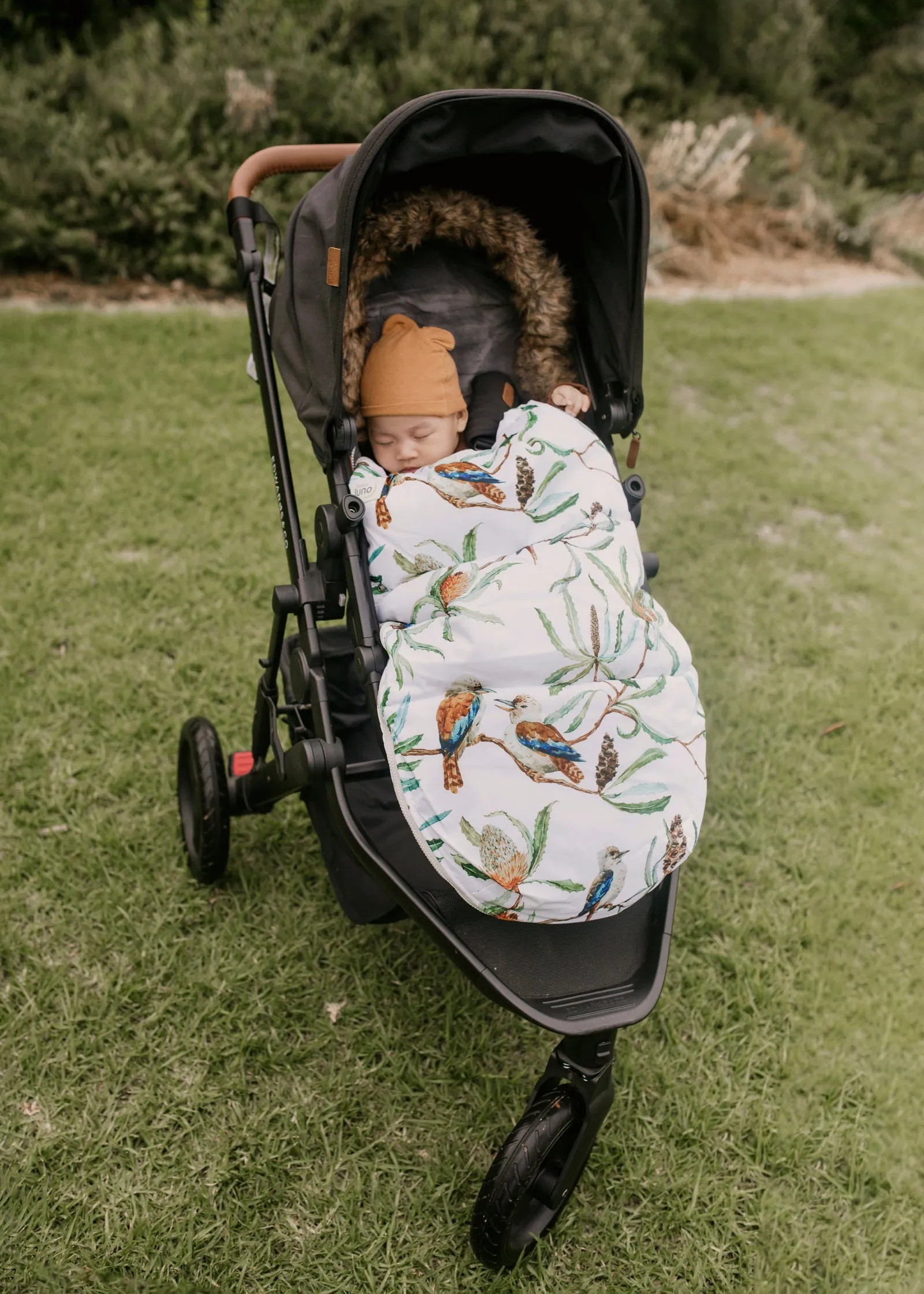 baby luno Nordic Footmuff Pram Liner - Native Wildlife