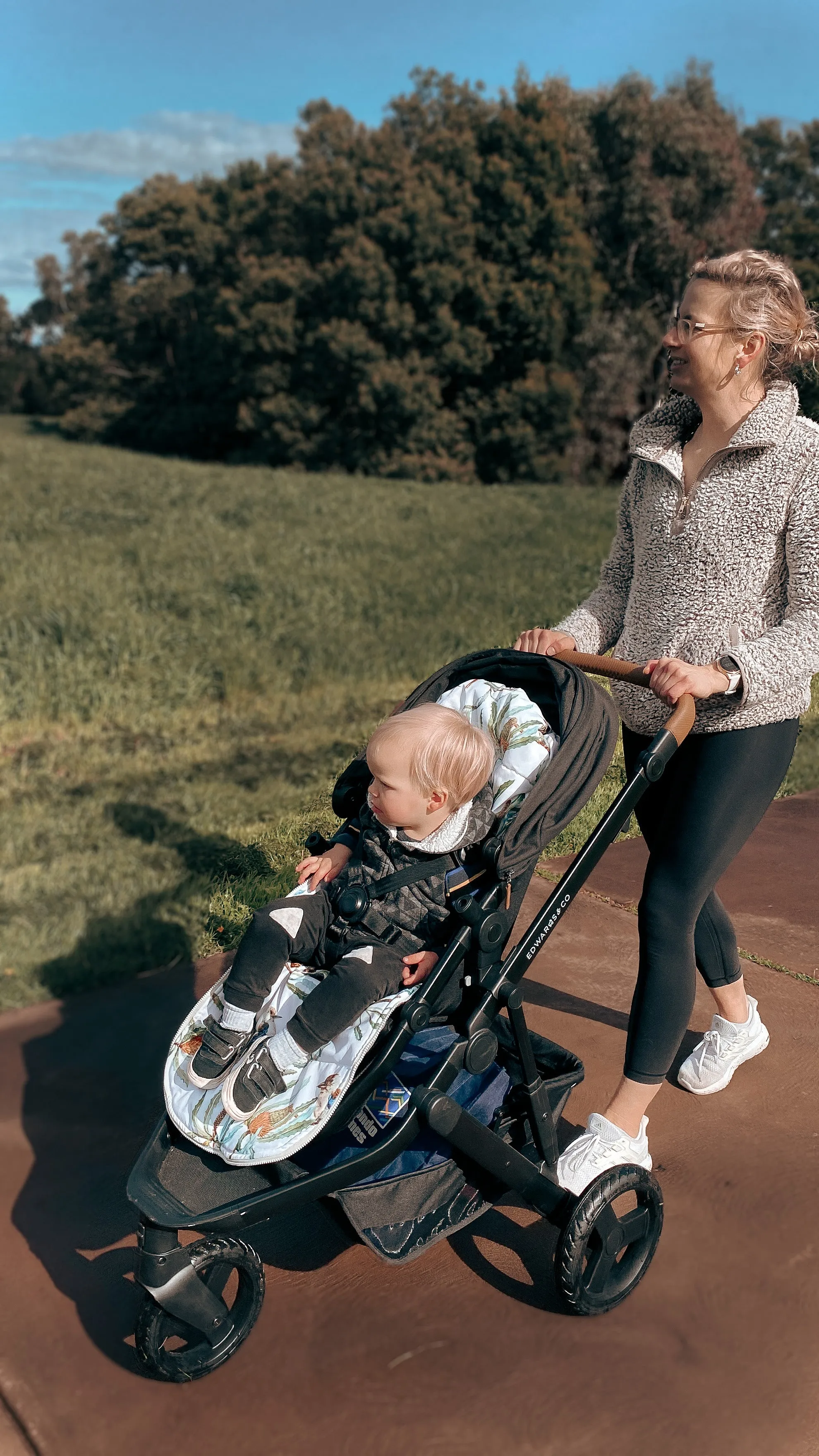 baby luno Nordic Footmuff Pram Liner - Native Wildlife