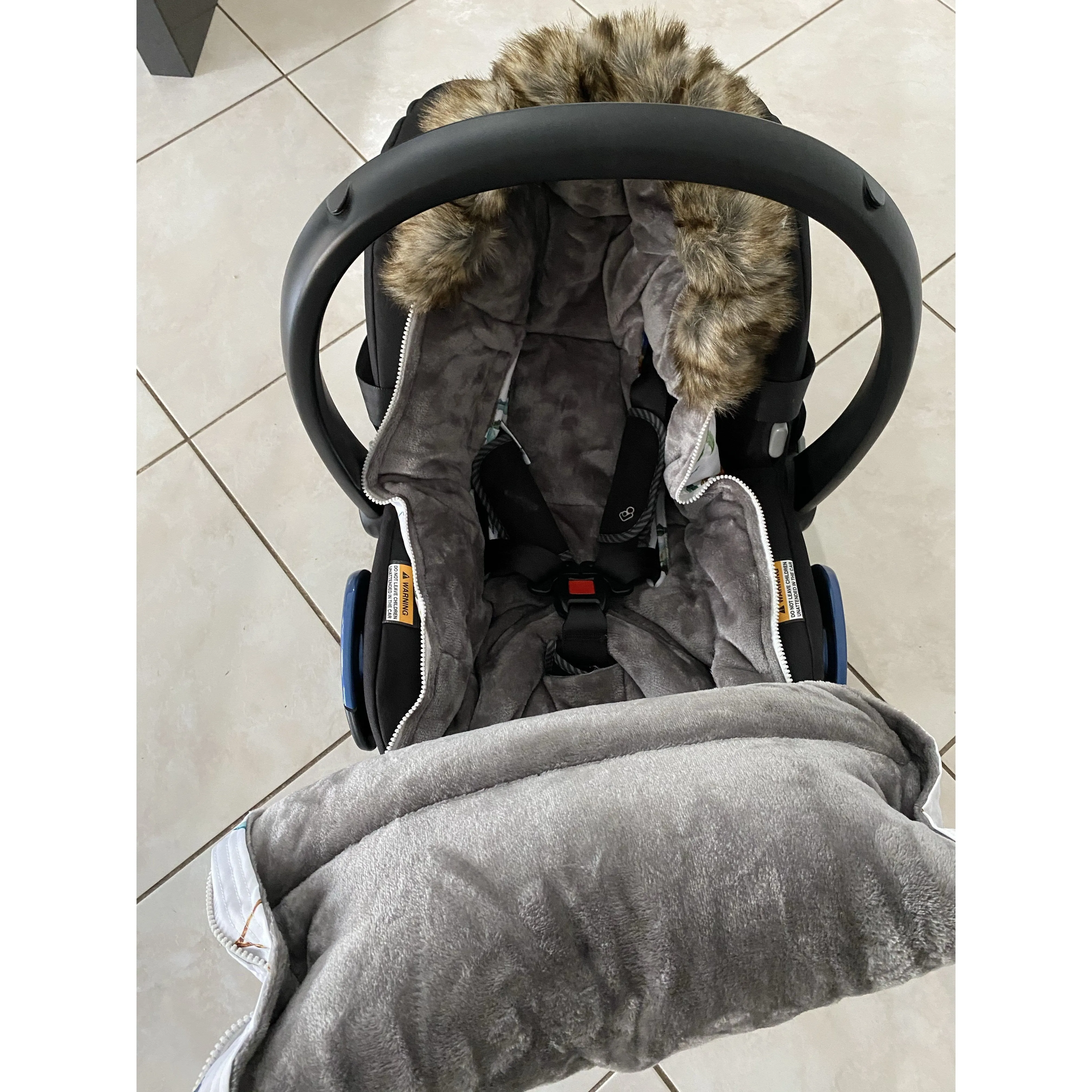 baby luno Nordic Footmuff Pram Liner - Native Wildlife