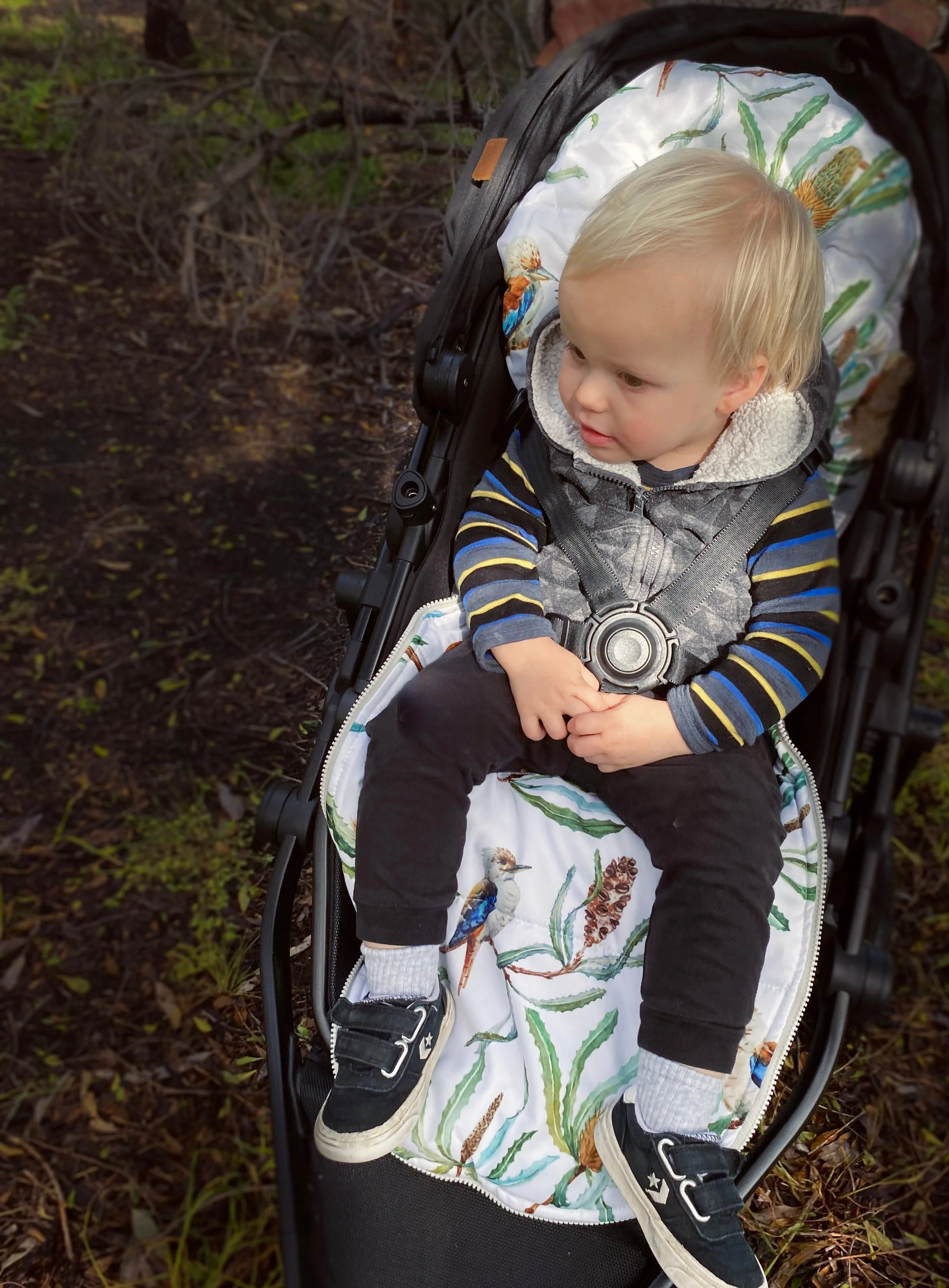 baby luno Nordic Footmuff Pram Liner - Native Wildlife