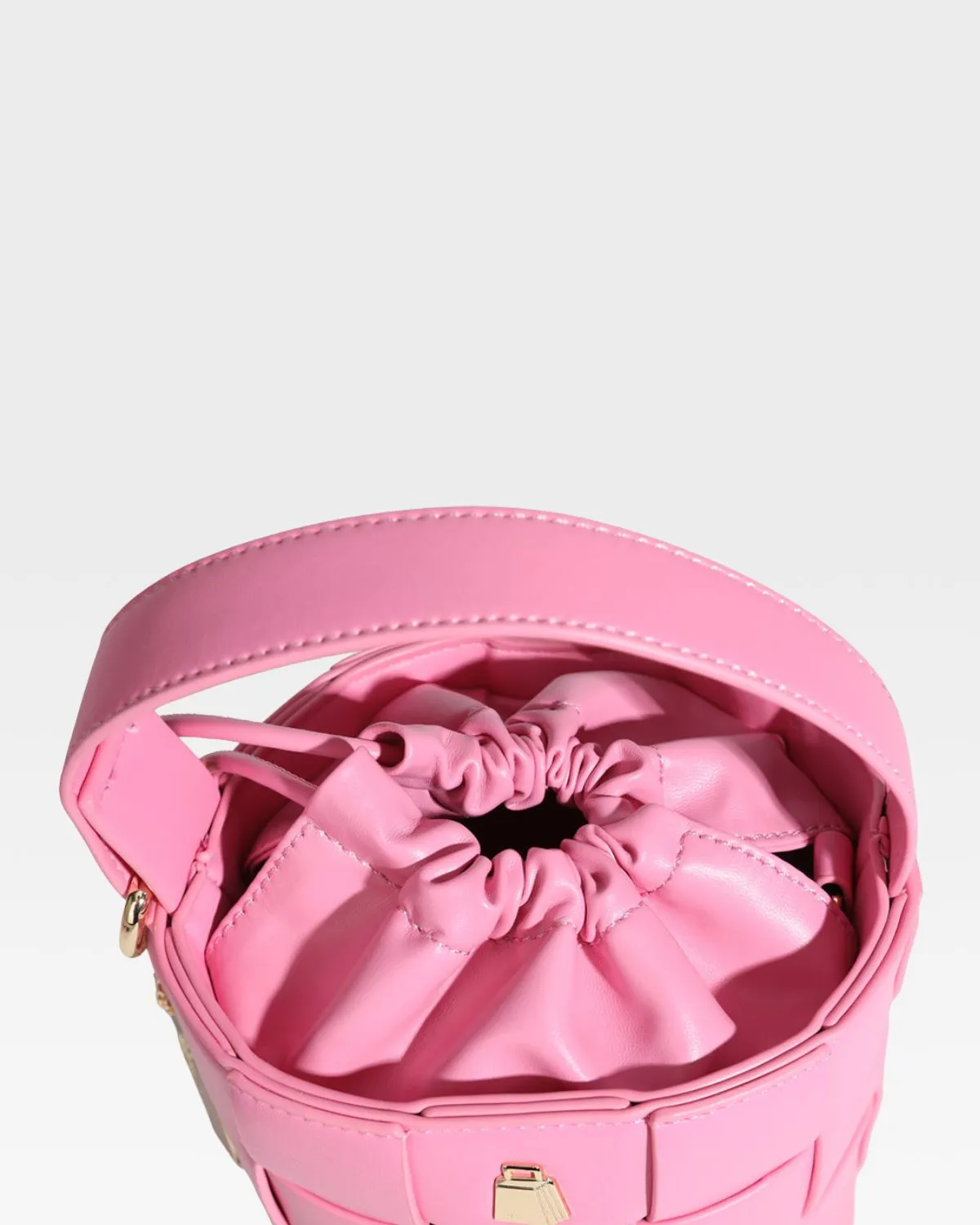 Baby Pink Mini Bucket Bag