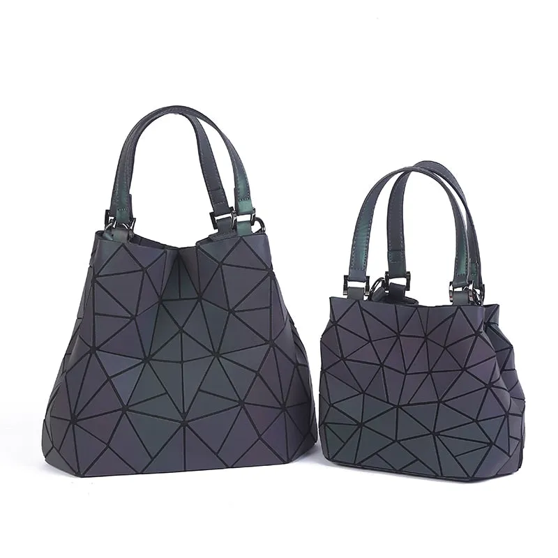 Bag women's geometry lattic totes bag High Shoulder Bags