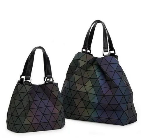 Bag women's geometry lattic totes bag High Shoulder Bags