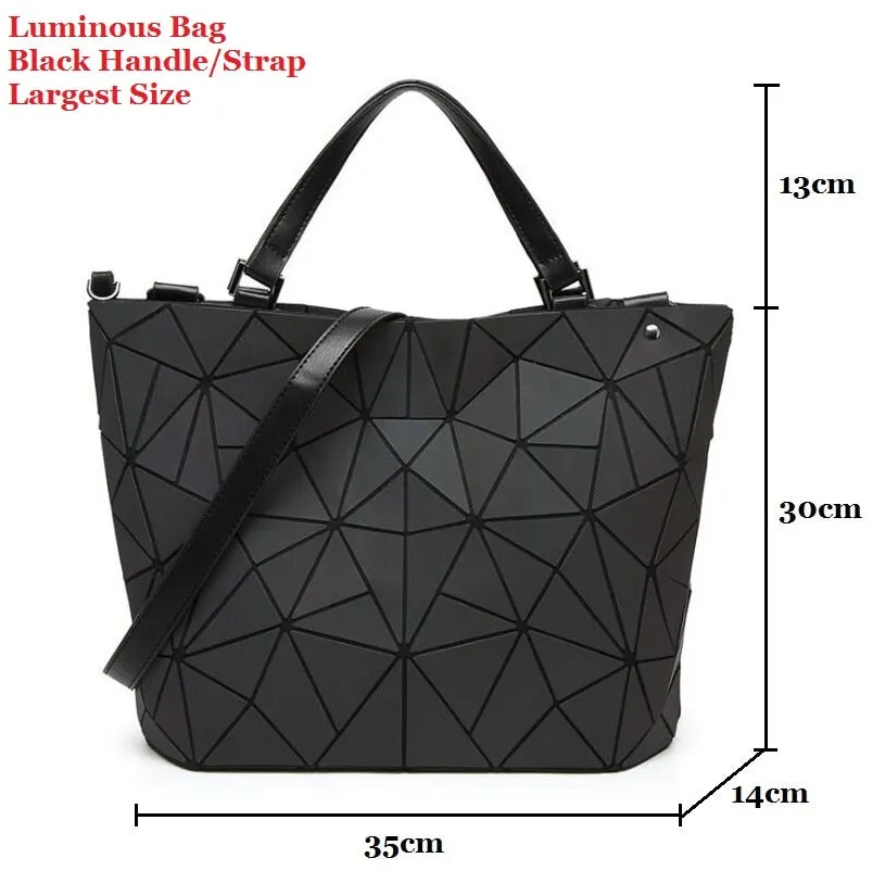 Bag women's geometry lattic totes bag High Shoulder Bags