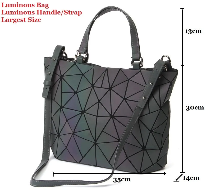 Bag women's geometry lattic totes bag High Shoulder Bags