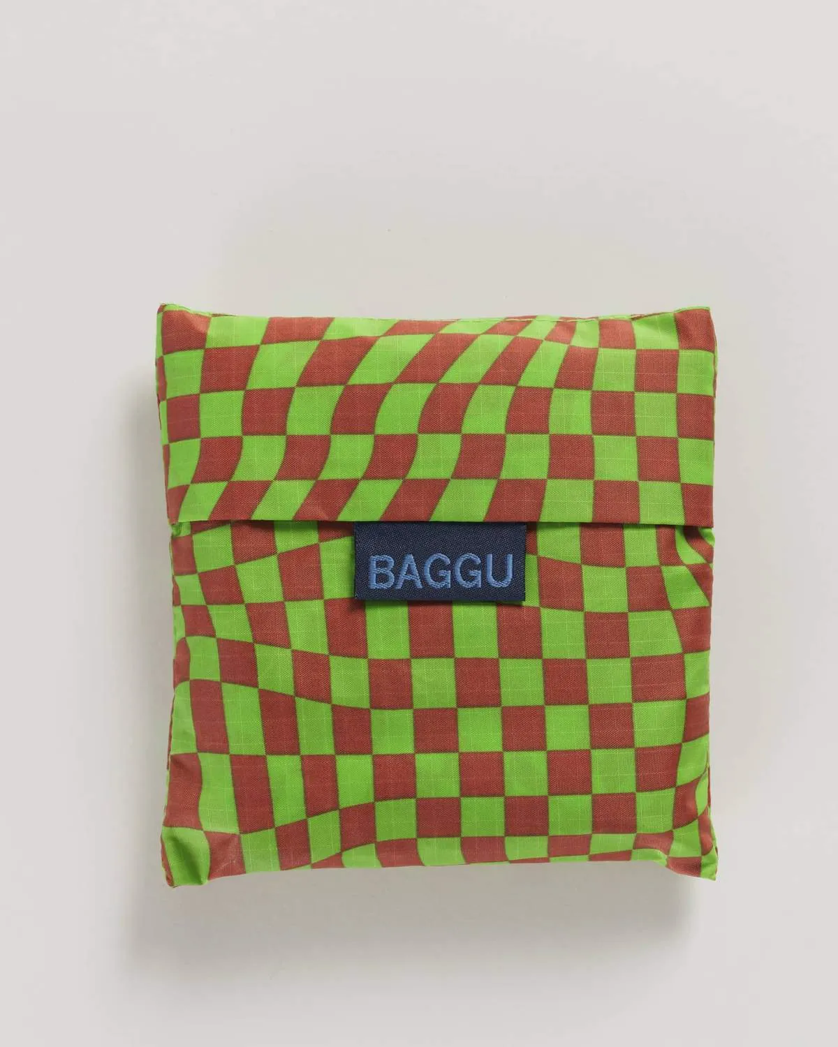 Baggu Bag Green Trippy Checker