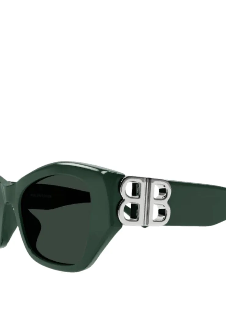 Balenciaga 53 Green Sunglasses