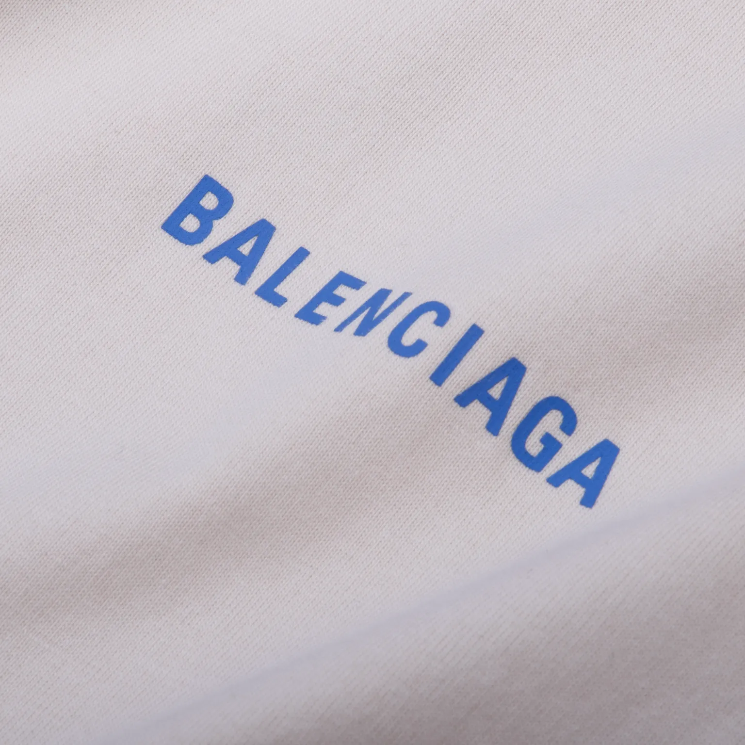 Balenciaga Logo Tee Cream