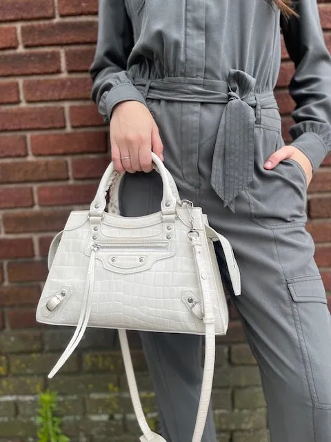 Balenciaga Neo Classic Embossed Crossbody Bag