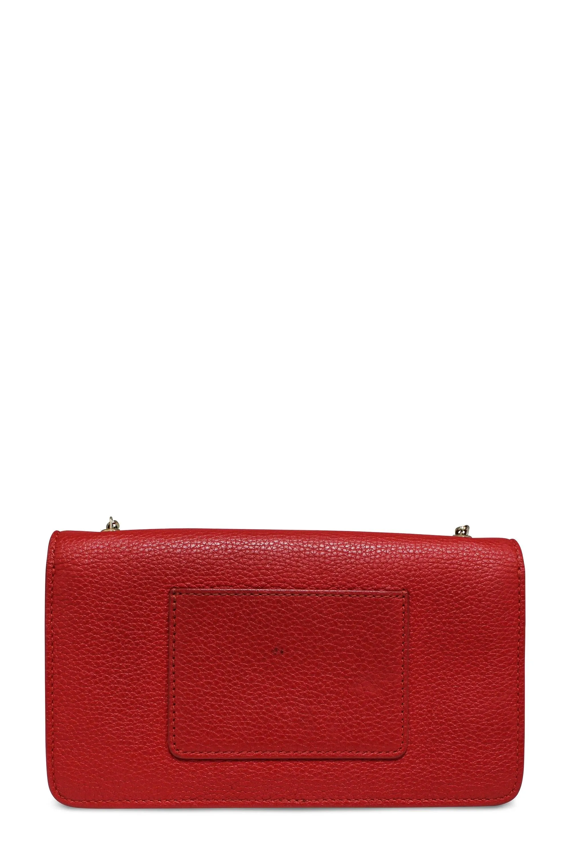 Bayswater Wallet on Chain Red