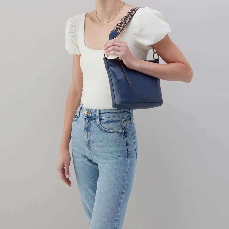 Belle Convertible Shoulder Bag in Navy