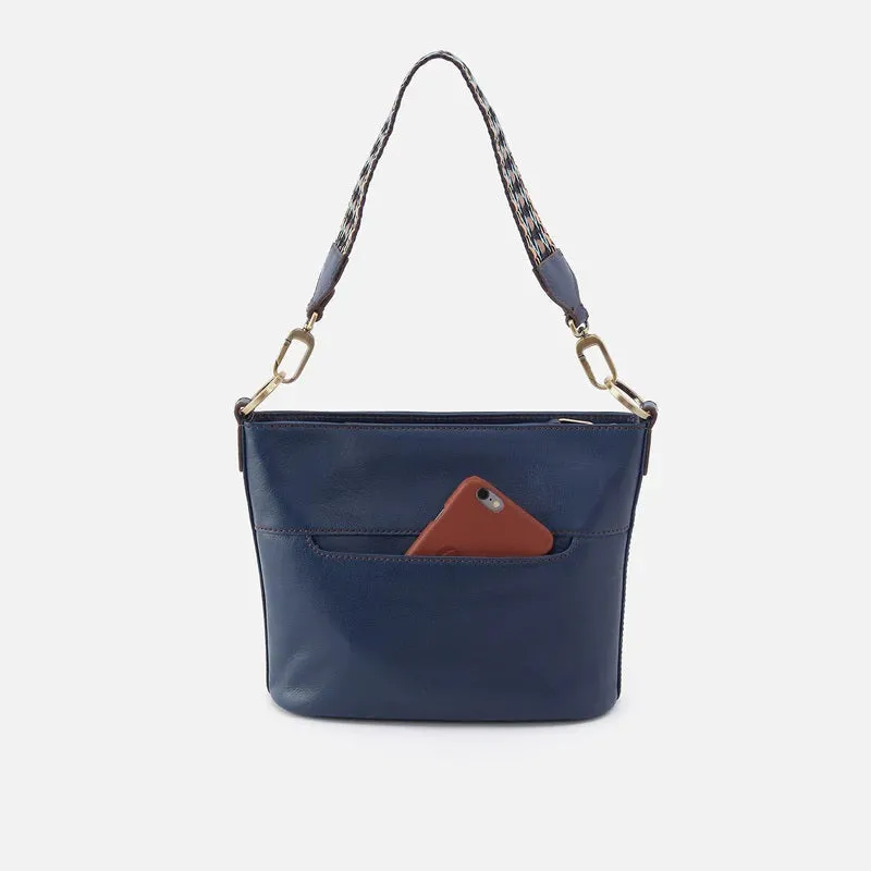 Belle Convertible Shoulder Bag in Navy