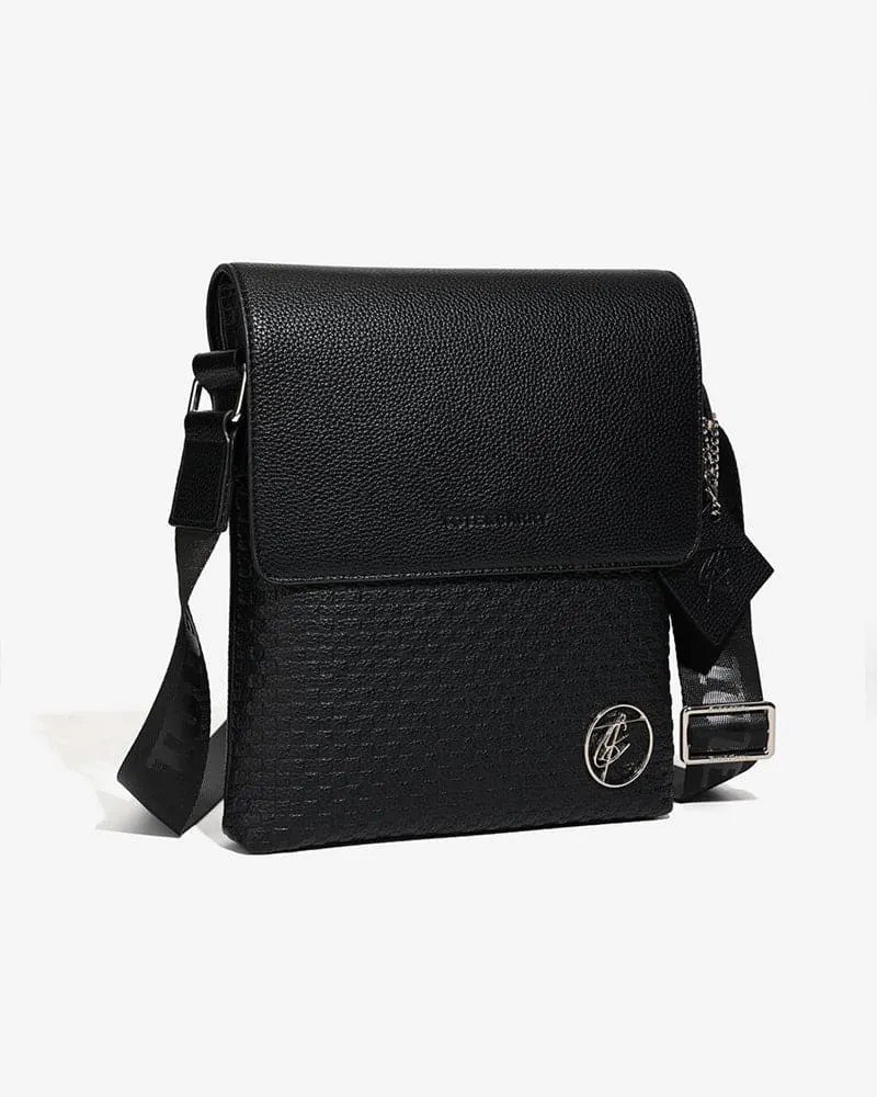 Black Bodega Crossbody Messenger Bag