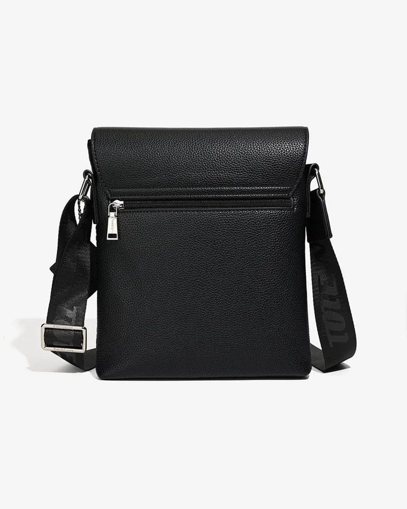 Black Bodega Crossbody Messenger Bag