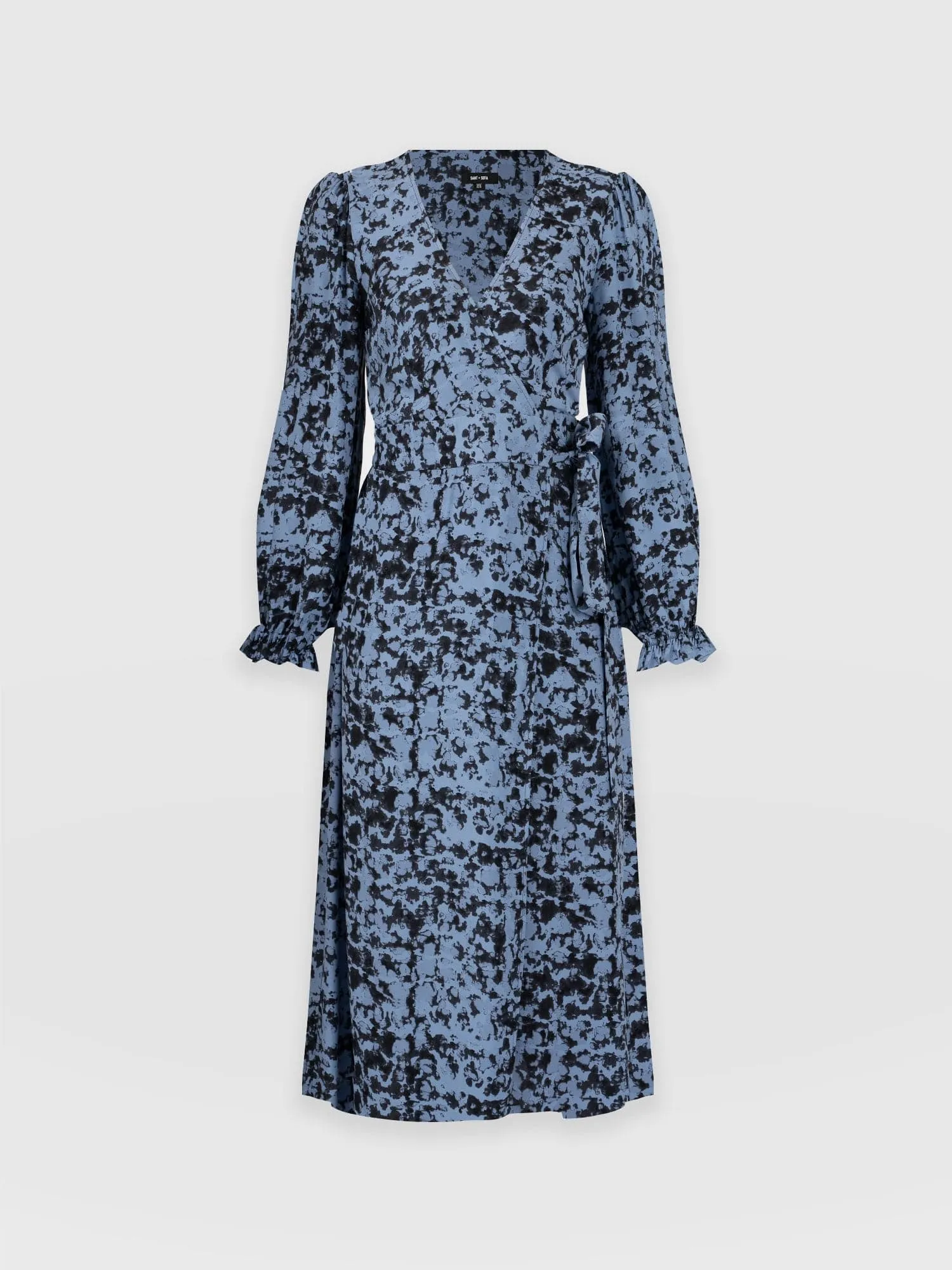 Bonnie Wrap Dress - Blue Cloud