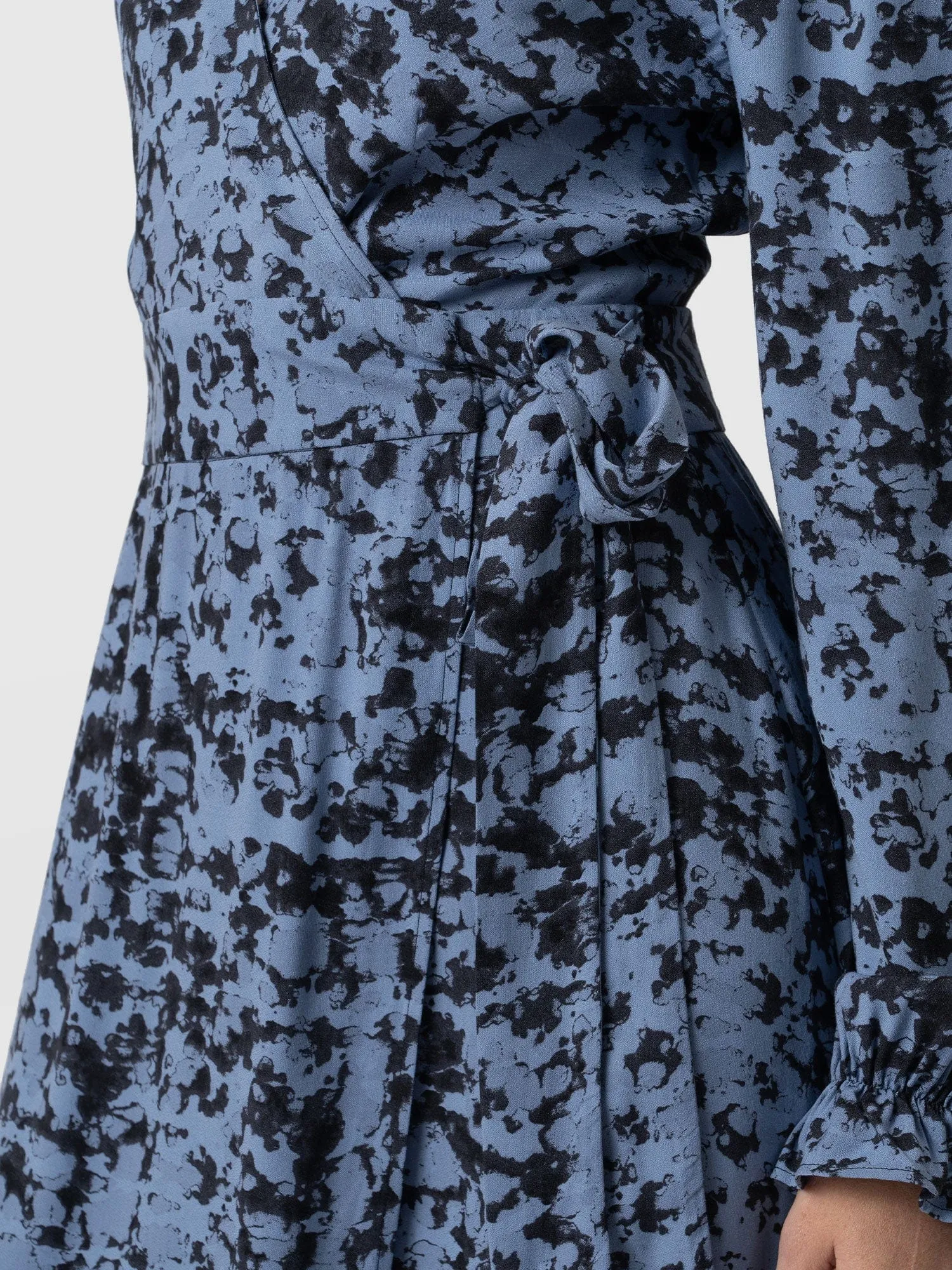 Bonnie Wrap Dress - Blue Cloud