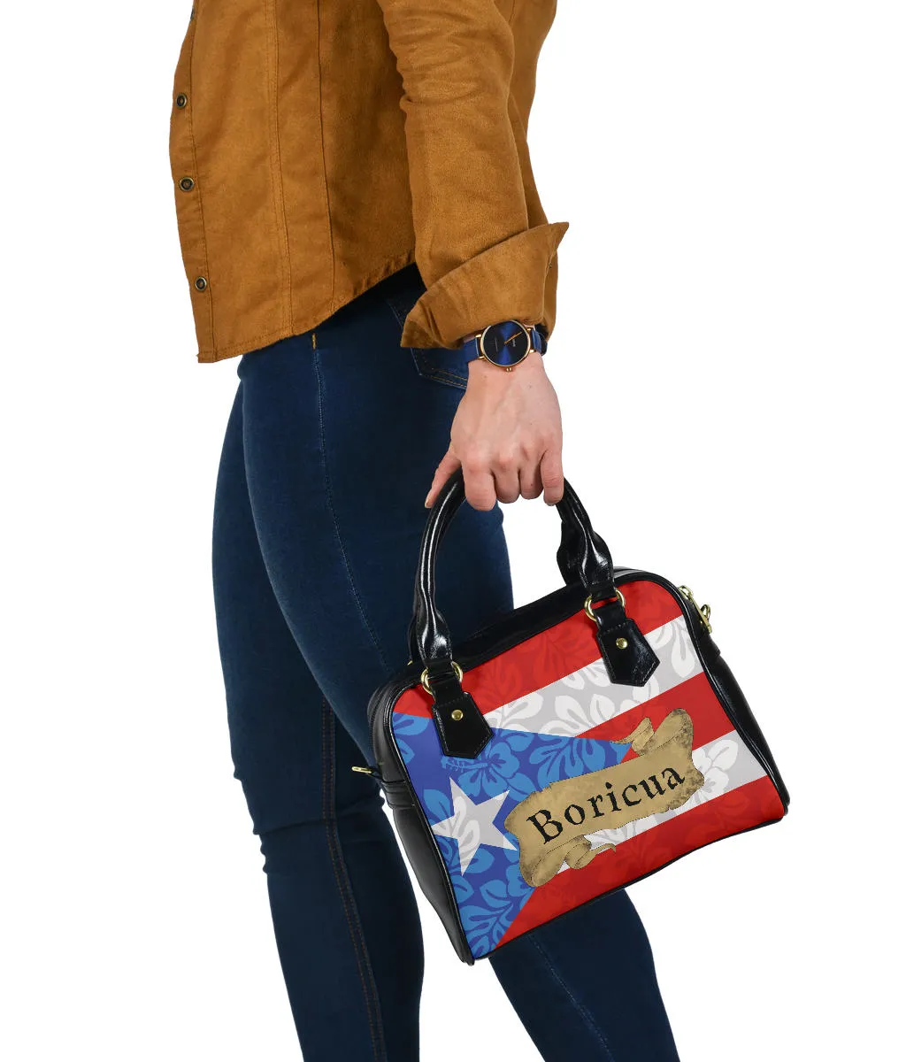 BORICUA FLOWER FLAG - HANDBAG (MINE)