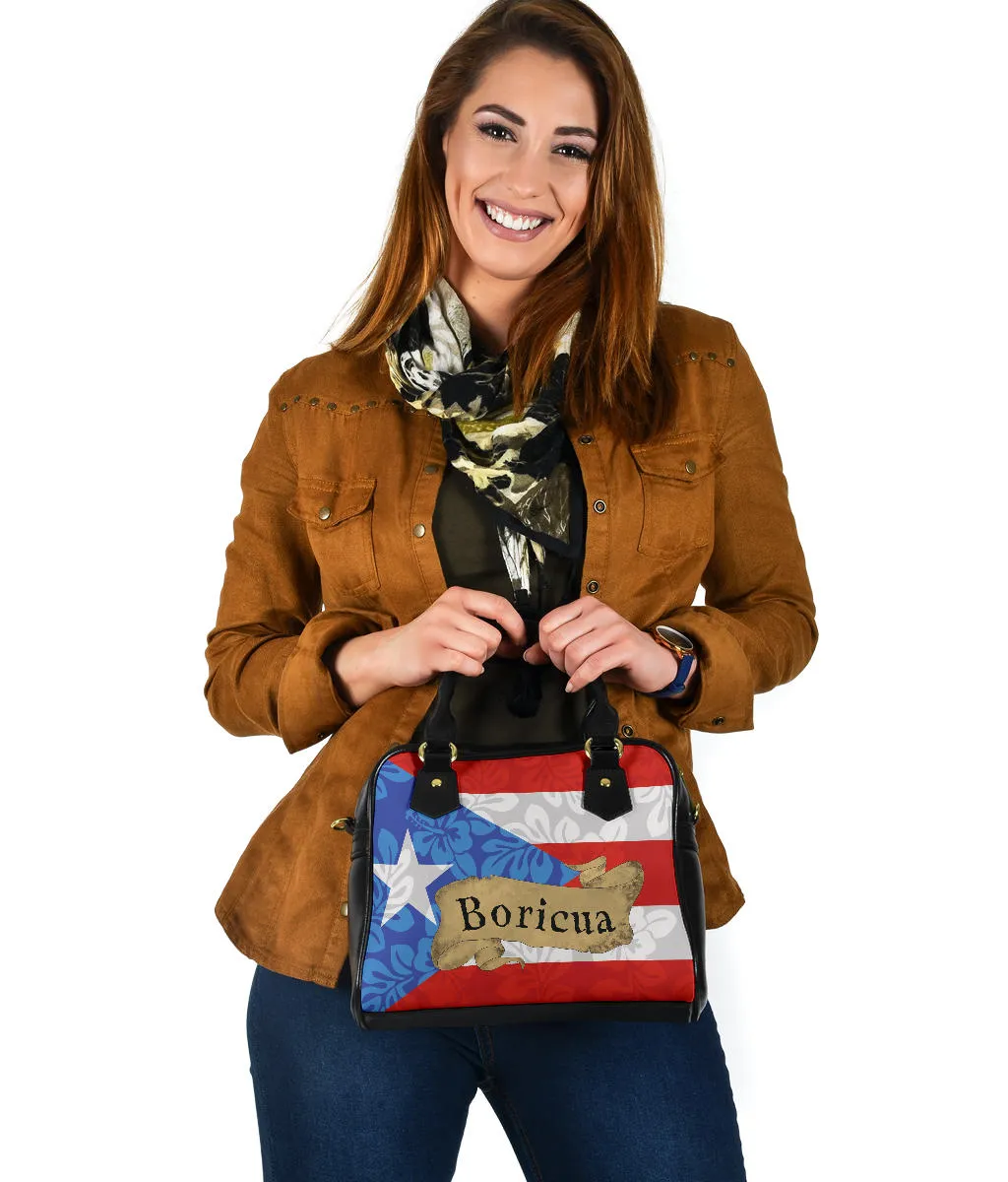 BORICUA FLOWER FLAG - HANDBAG (MINE)