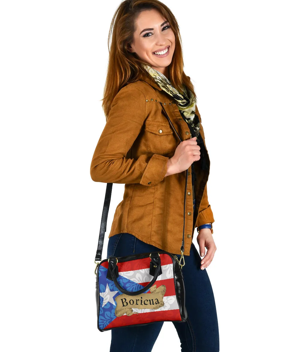 BORICUA FLOWER FLAG - HANDBAG (MINE)