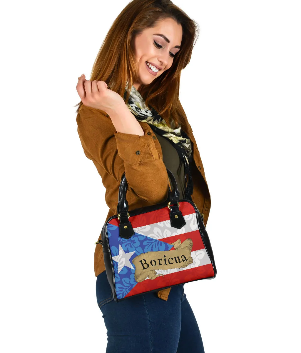 BORICUA FLOWER FLAG - HANDBAG (MINE)