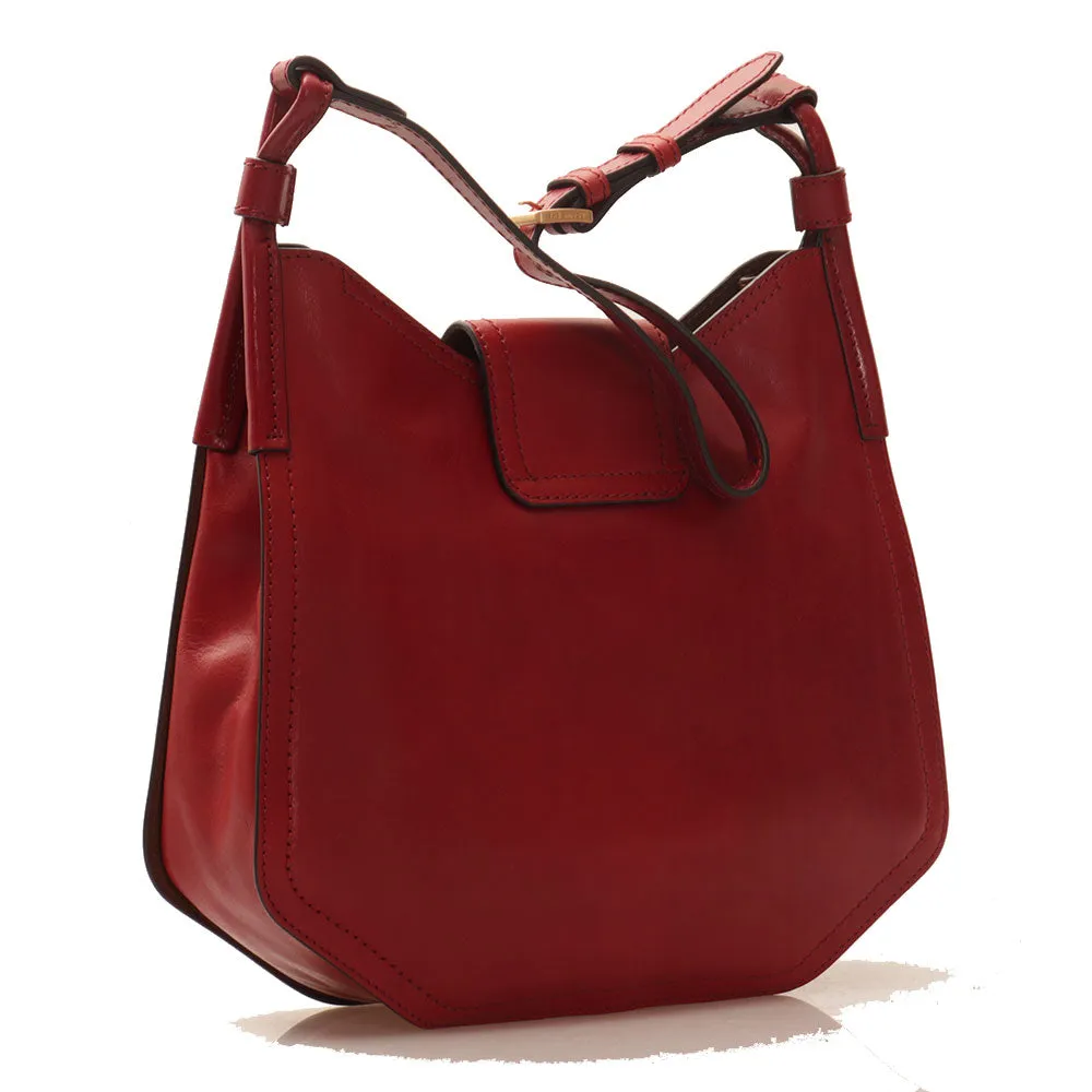 Borsa Donna a Spalla THE BRIDGE in Pelle Rossa linea Ada 04144201