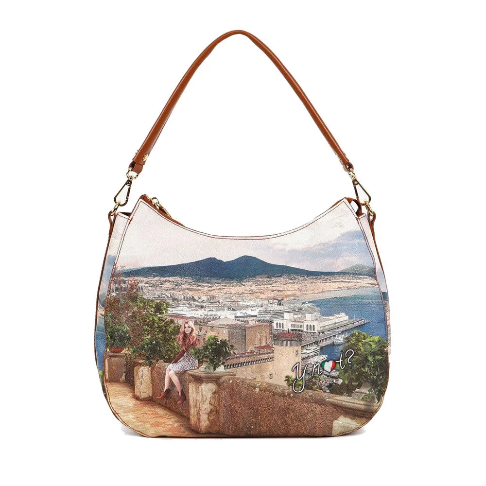 Borsa Donna Hobo Bag Y NOT YES-629 stampa Lemon Tree