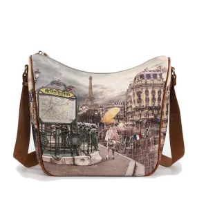 Borsa Donna  Y NOT Hobo Large a Tracolla YES-606 Metrò Paris