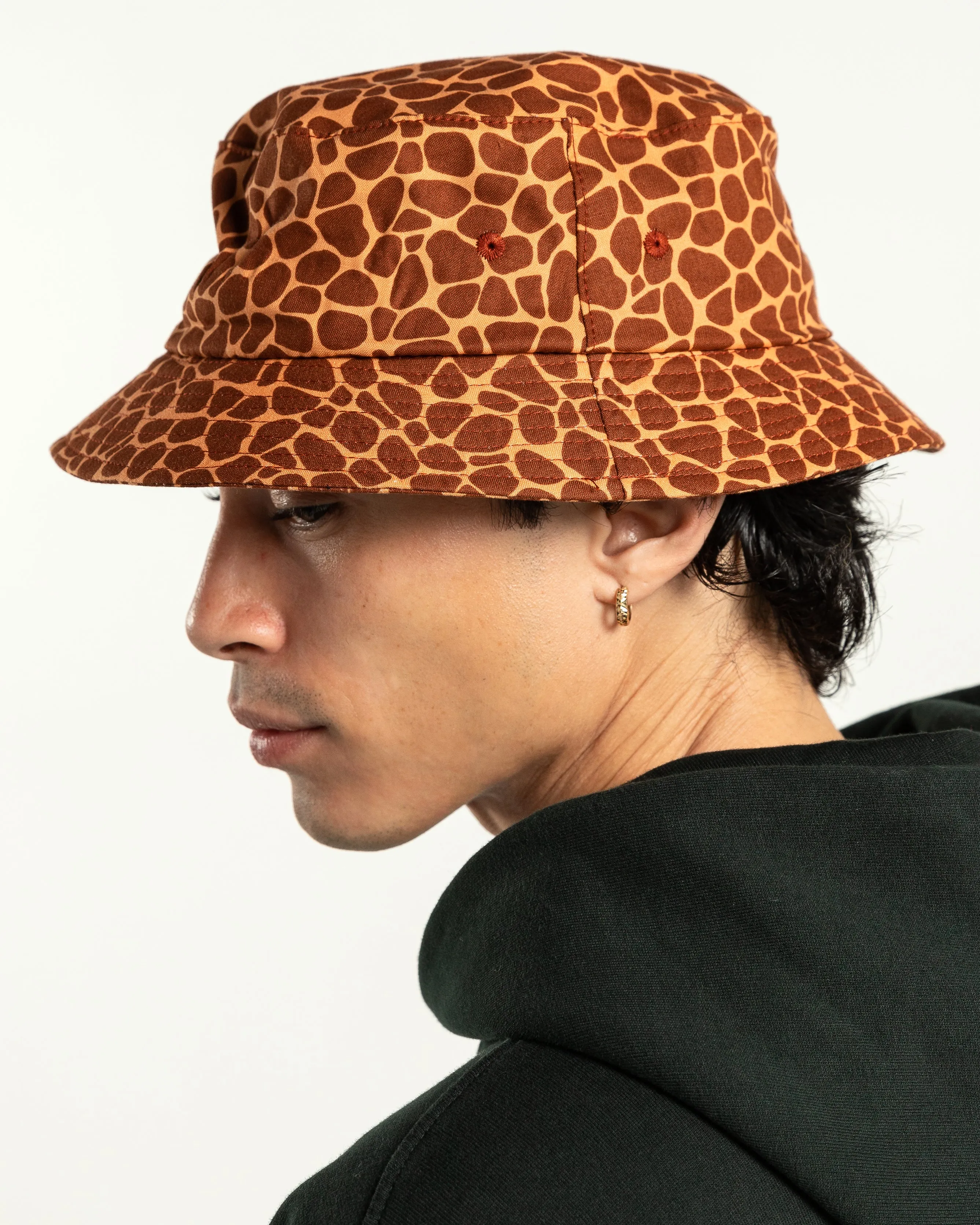 Bucket Hat in Giraffe