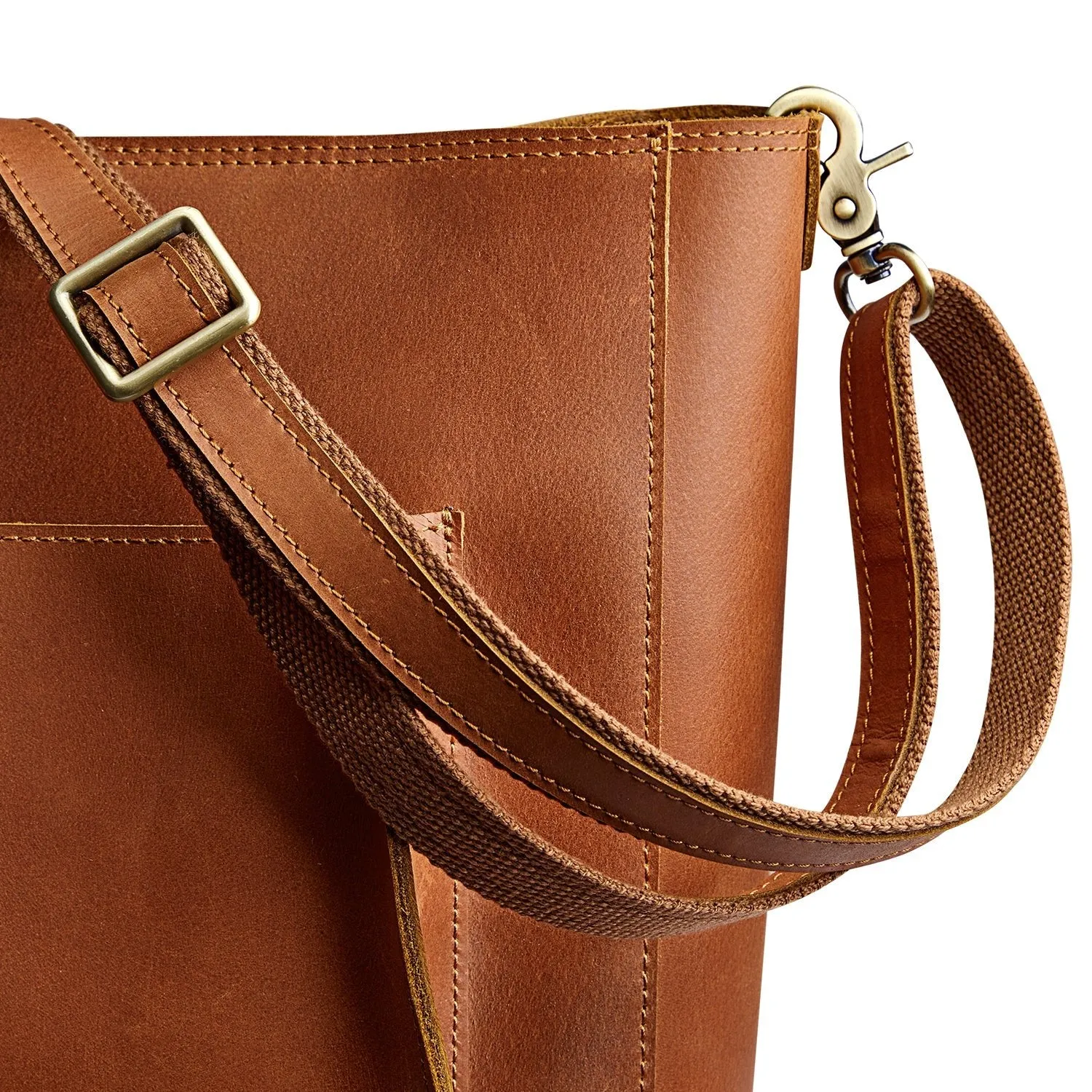 Bucket Leather Tote Bag