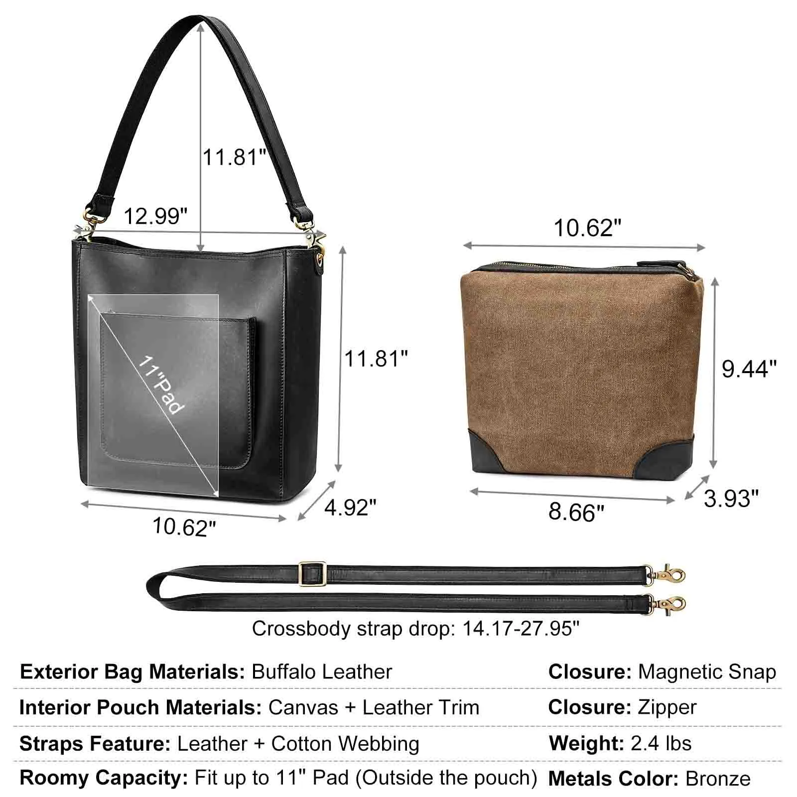 Bucket Leather Tote Bag