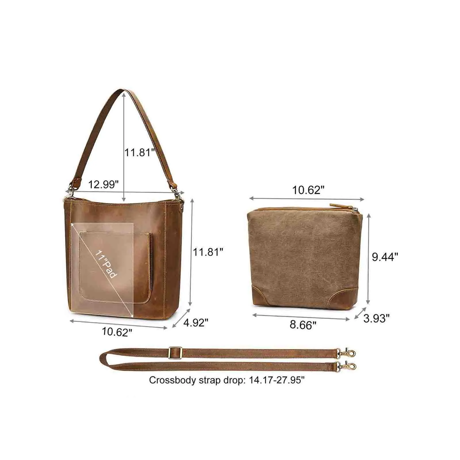 Bucket Leather Tote Bag