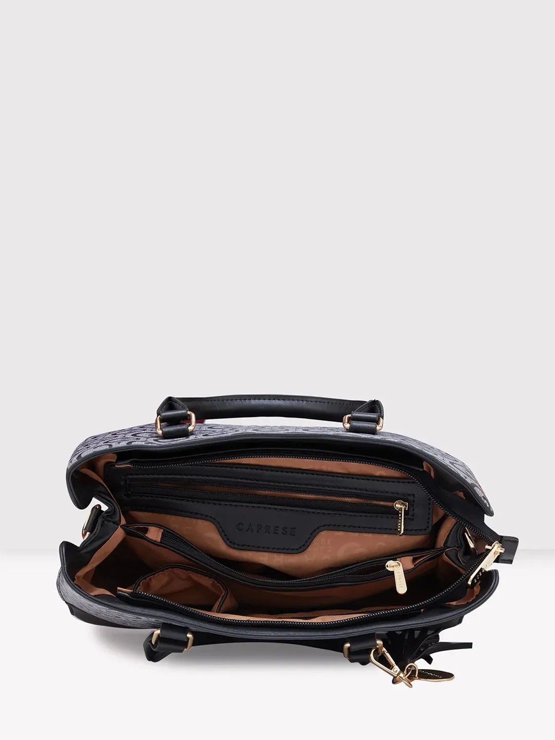 Caprese Cleo Satchel Large Black