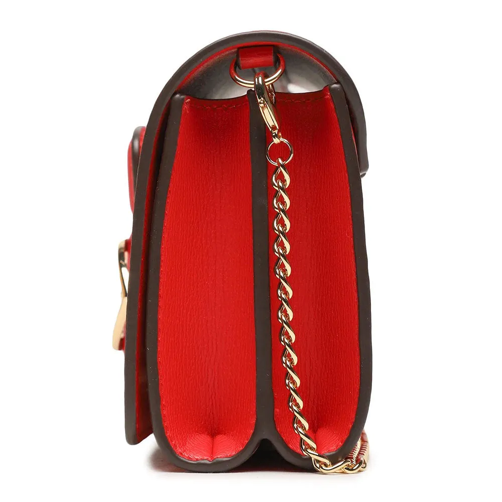 Clutch Donna con Tracolla LOVE MOSCHINO linea Love Bridge Rosso