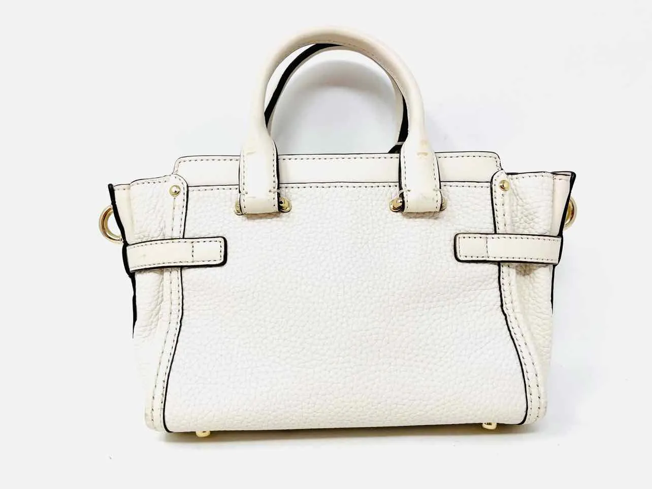 Coach Ivory Pebbled Leather AS IS Designer Satchel