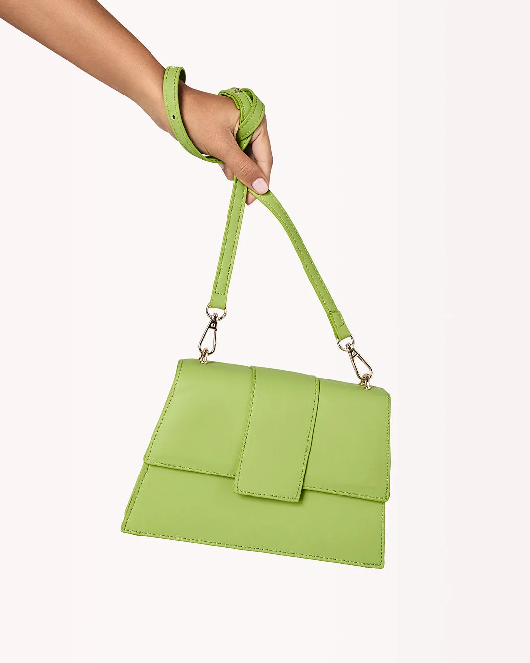 DOLLY CROSS BODY BAG - LIME TEXTURE