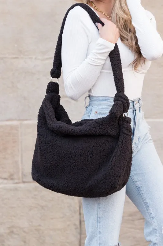 Explore More Collection - Boucle Sherpa Messenger Bag