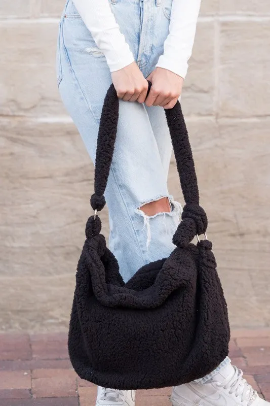 Explore More Collection - Boucle Sherpa Messenger Bag