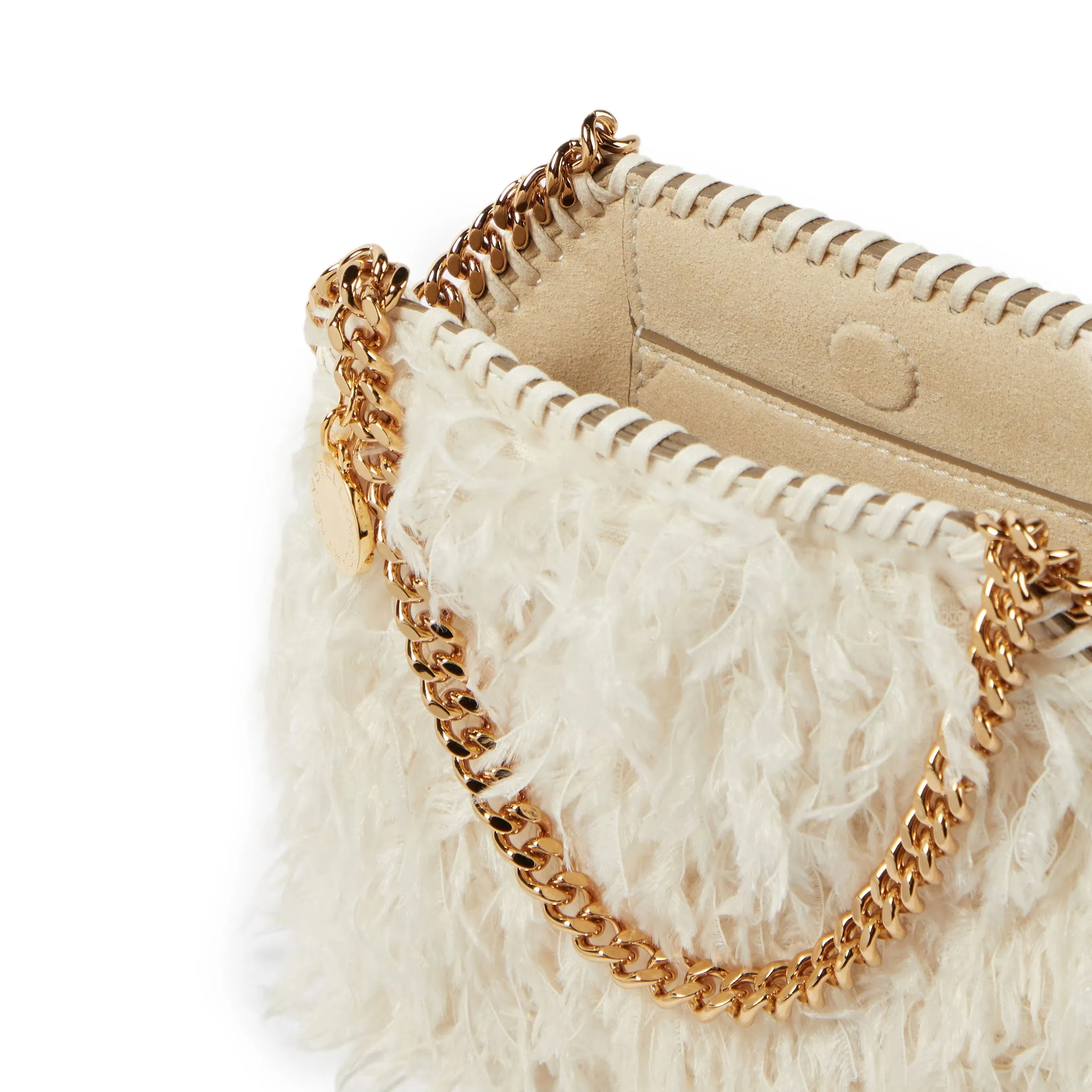 Falabella Mini Evening Bag, Feather