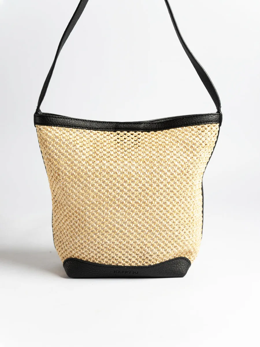 Felicia Raffia Tote Bag